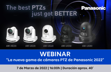 Nuevos modelos PTZ Panasonic 2022