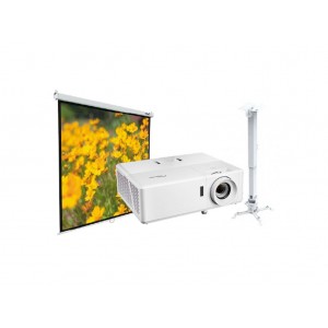 Pack  Proyector Optoma ZH403  + Pantalla PMRMW1818 + Soporte PJ2012T-W