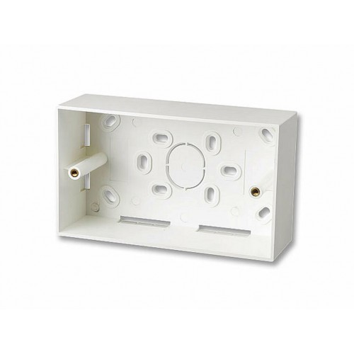 Trasera wallplate double gang Lindy 60524