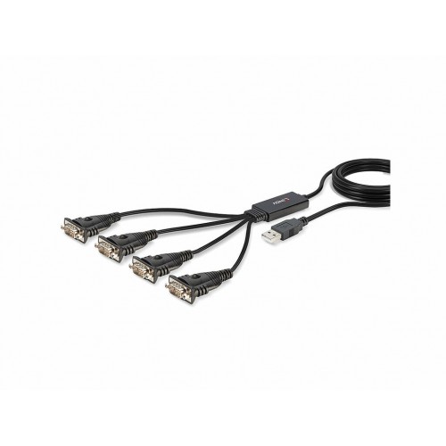 Convertidor Lindy de USB a 4 puertos serie 42675