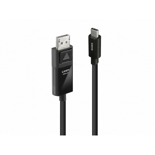 Cable Lindy adaptador USB Tipo C a DP 4K60 con HDR, 2m 43342