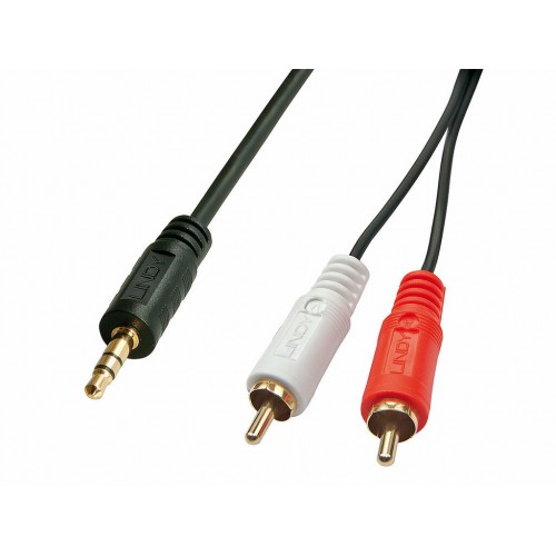 Cable Lindy  audio 2xPhono 3,5 mm  2m 35681