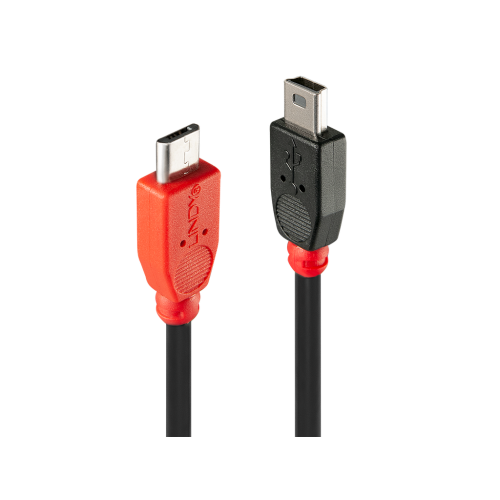 Cable Lindy USB mb mb otg negro 0.5m 31717
