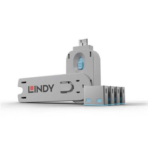 Kit de 4 bloqueadores de puertos USB Tipo A LINDY 40452