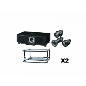 Pack Panasonic 2x PT-MZ20 + 6x lentes + 2x Frame