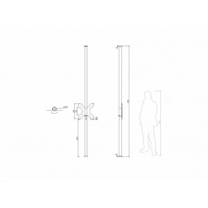 Soporte Columna Seristylu Acero Pintado Girat Col P 3M D6 V2 2