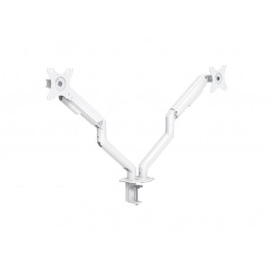 Soporte mesa 2 monitores Tooq blanco