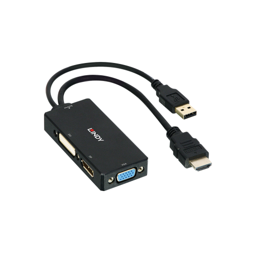 HDMI a DP DVI VGA Converter Lindy 38182