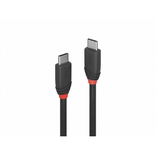 Cable Lindy  0.5m USB 3.1  Type C 3A, Black Line 36905