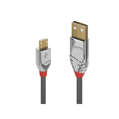 Cable Lindy 3m USB 2.0 type a to micro-b Cromo 36653