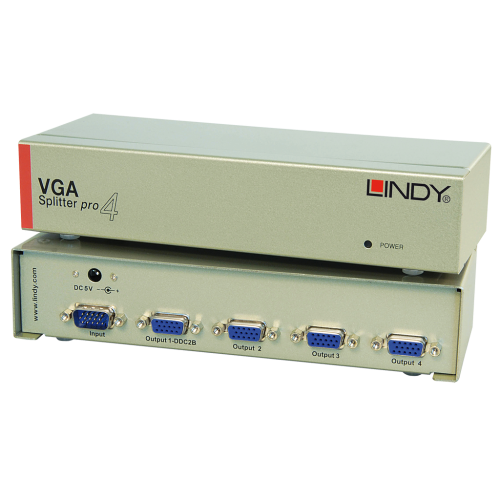 Distribuidor 4 puertos VGA LINDY 32572