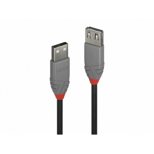 Cable Lindy 3m USB 2.0 tipo A ANTHRA LINE. 36704