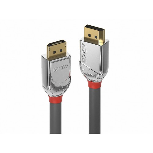 Cable Lindy 0.5m DisplayPort 1.4 CROMO LINE. 36300