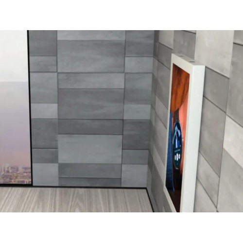 Carcasa pared indoor  frontal cristal de 49"  STYLUCASE49C  blanca negra o gris  (3)