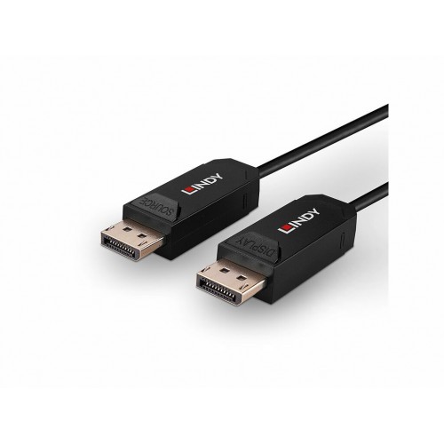 Cable DisplayPort 2.0 híbrido fibra óptica 20m UHBR10 LINDY 38522 (4)