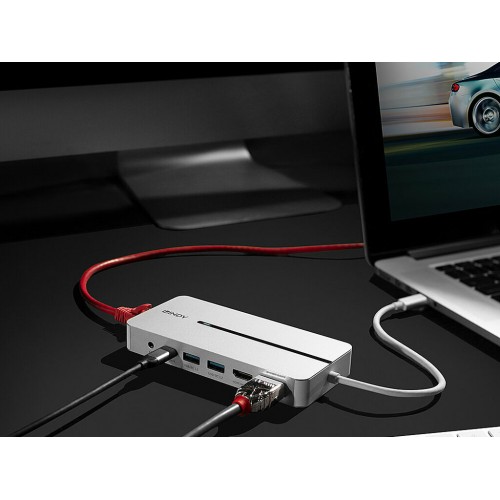 Docking Station USB-C LINDY Doble Monitor 4K (2)
