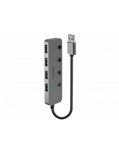 4 Port USB 3.0 Hub with On Off Switches 43309
