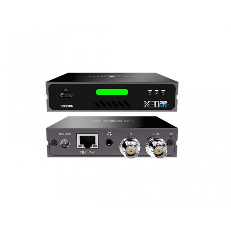 Enlace Pi Full-NDI codificador HD NDI 4K codificador 1080P decodificador de  video con control Gigabit PTZ 3G-SDI interfaz HDMI NDI5 Decodificador de
