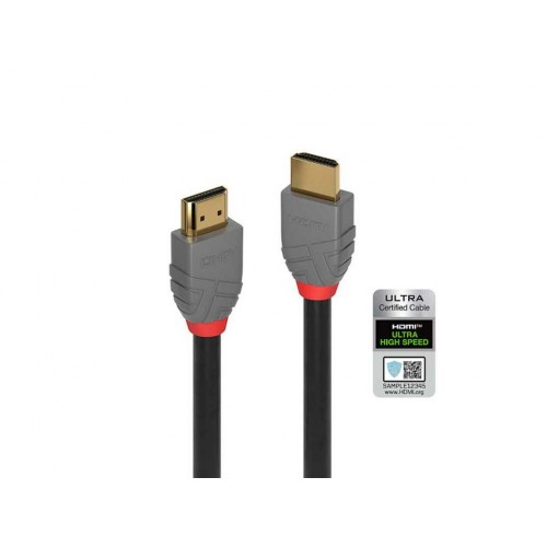Cable Lindy  1m Ultra High Speed HDMI, Anthra Line 36952
